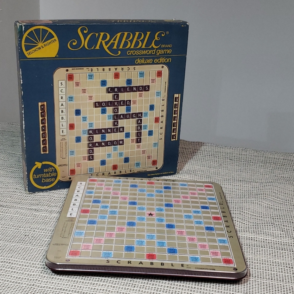 Vintage Scrabble Game (Board and Tiles)
